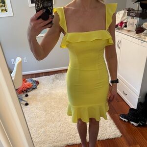 Black Halo Lemon Zest Dress
